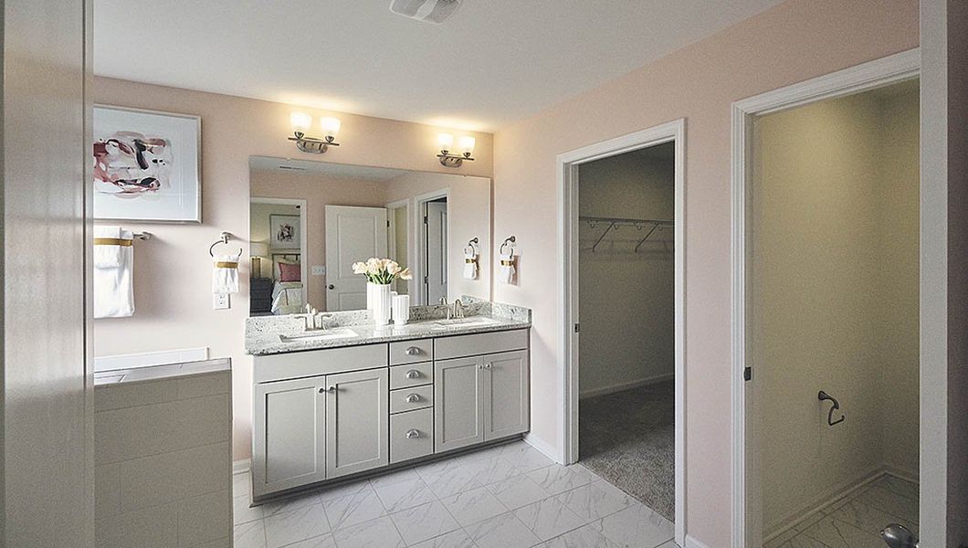 Furnished interior view inside a new home in The Meadows at Kinsley, Jamestown (Image 30). Furnished interior view inside a new home in The Meadows at Kinsley, Jamestown (Image 30).