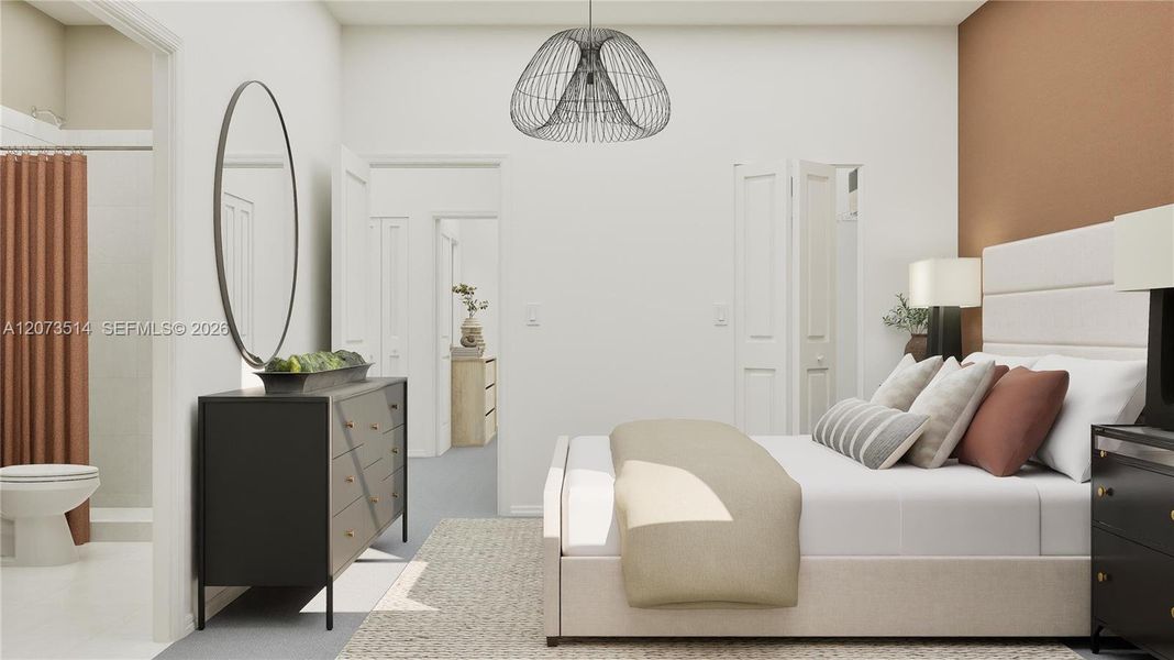 Furnished interior view inside a new home in Pineland Crest, Miami (Image 16).