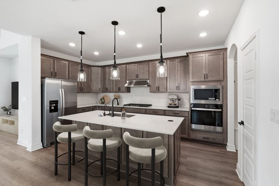 Representative furnished interior of a home built from the Sanford by Pulte Homes in Davis Ranch, San Antonio (Image 11).