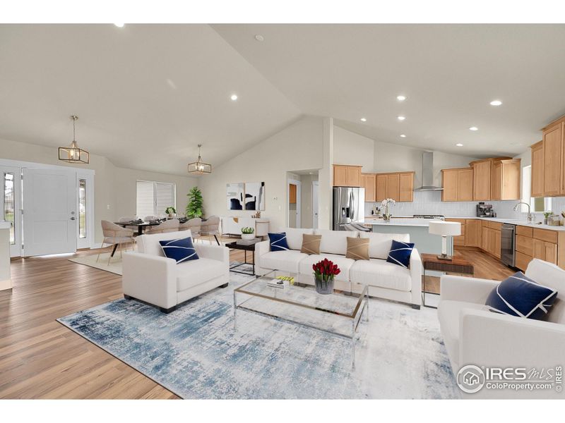 Virtually Staged Living Area