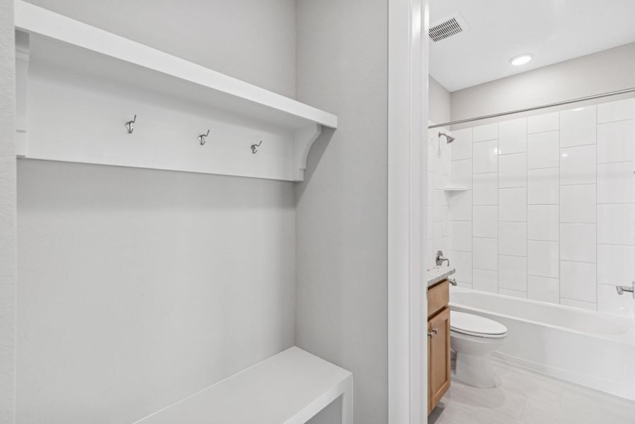 Furnished interior view inside a new home in Retreat at Oak Park, Houston (Image 7).