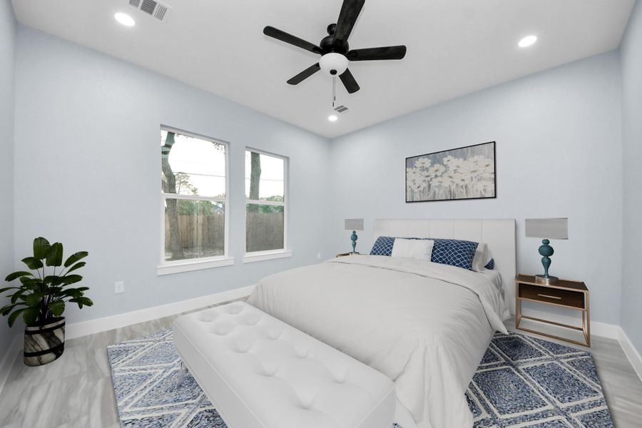 Furnished interior view inside a new home in , La Porte (Image 17). Furnished interior view inside a new home in , La Porte (Image 17).