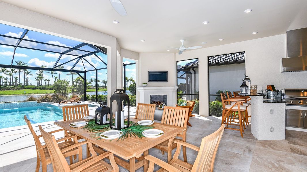 Representative furnished interior of a home built from the Lazio by Taylor Morrison in Esplanade by the Islands, Naples (Image 30).