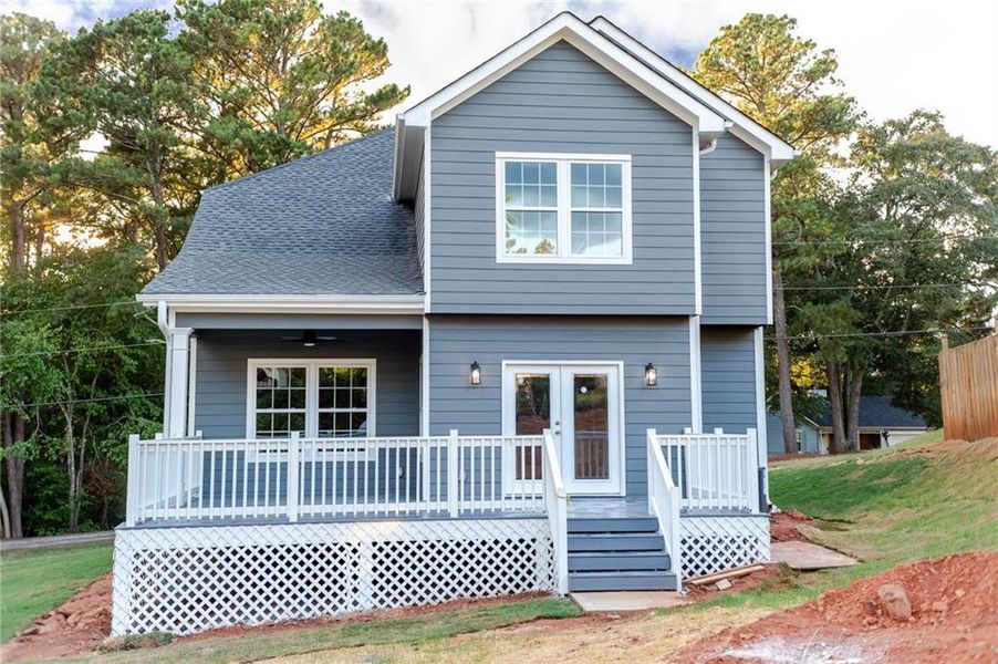 Front exterior of a new home in , Stockbridge, GA, highlighting curb appeal (Image 2). Front exterior of a new home in , Stockbridge, GA, highlighting curb appeal (Image 2).