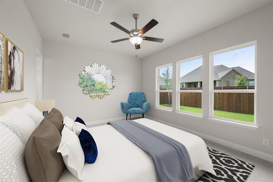 2300 Knapp Trail - Primary Bedroom Virtually Staged