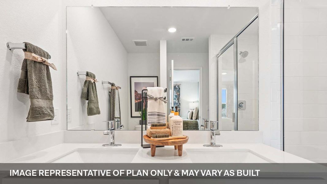 Furnished interior view inside a new home in Avery Centre, Round Rock (Image 32).