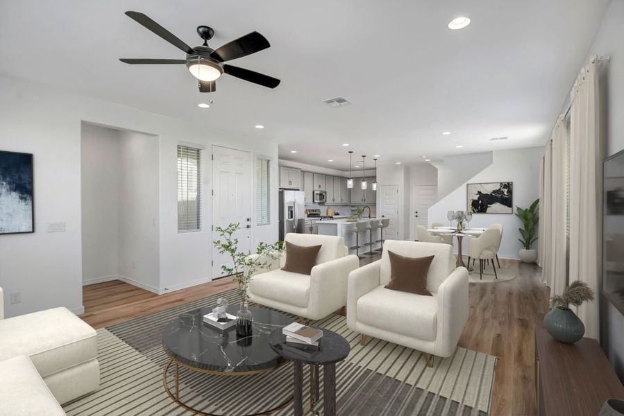 Furnished interior view inside a new home in Ironwood Villages at North Creek, Queen Creek (Image 40). Furnished interior view inside a new home in Ironwood Villages at North Creek, Queen Creek (Image 40).