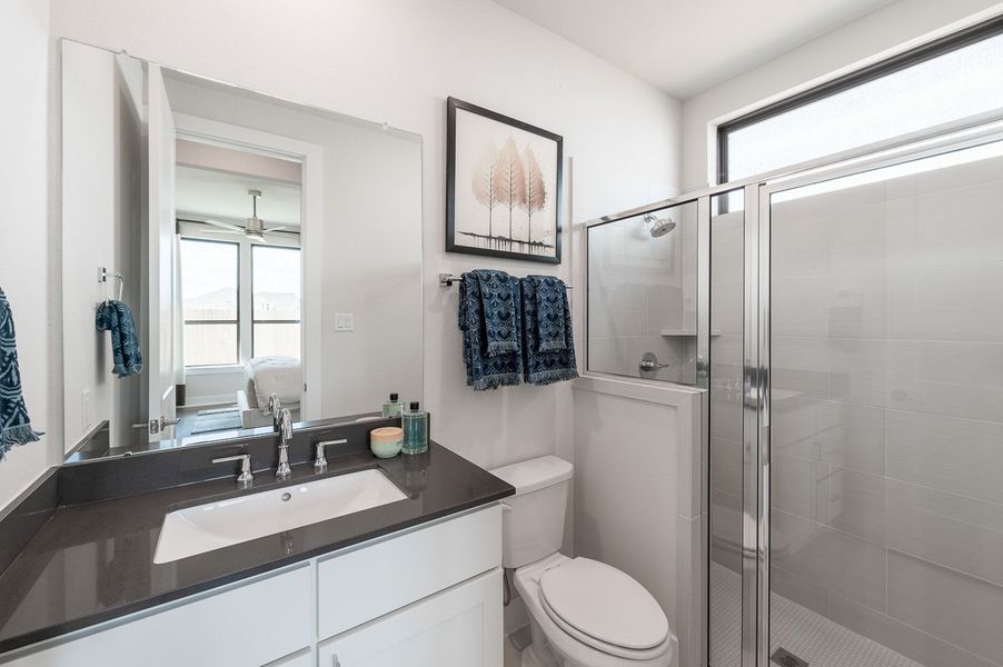 Furnished interior view inside a new home in Harvest Green 75′, Richmond (Image 36).