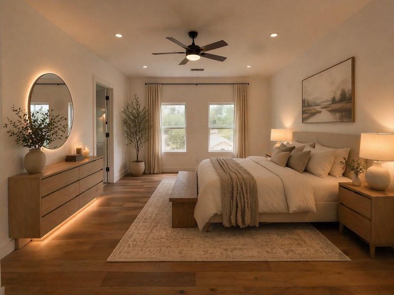 Master bedroom- Virtual Staging