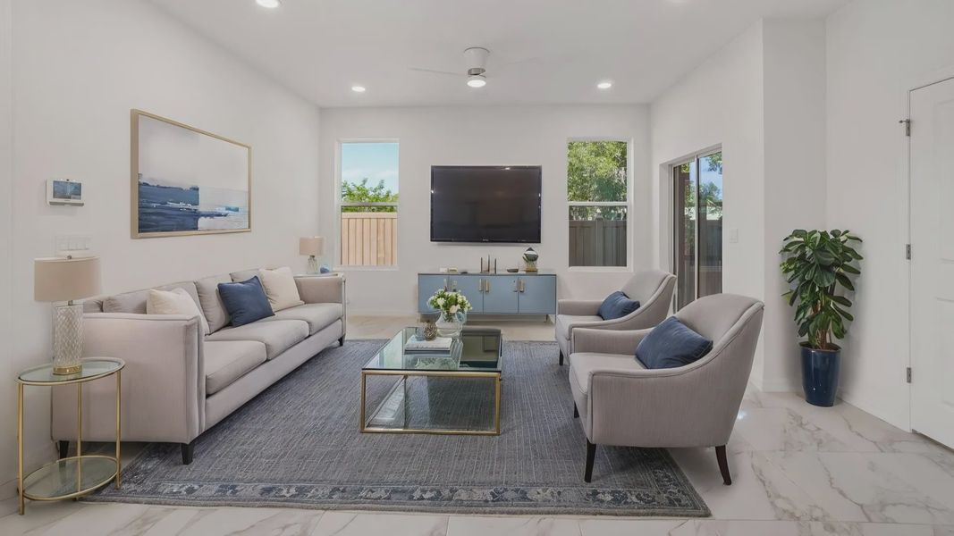 The Virtually Staged Living Room
