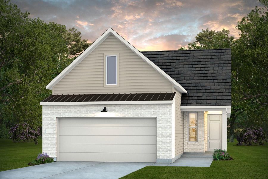 Representative exterior photo of a completed home built from the Compass by Del Webb in Sun City Texas, Georgetown, TX (Image 21). Representative exterior photo of a completed home built from the Compass by Del Webb in Sun City Texas, Georgetown, TX (Image 21).