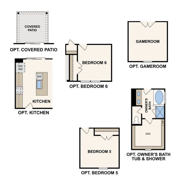 2D floor plan layout for the Harding by Century Communities in The Oaks, Mount Juliet, TN (Image 5).