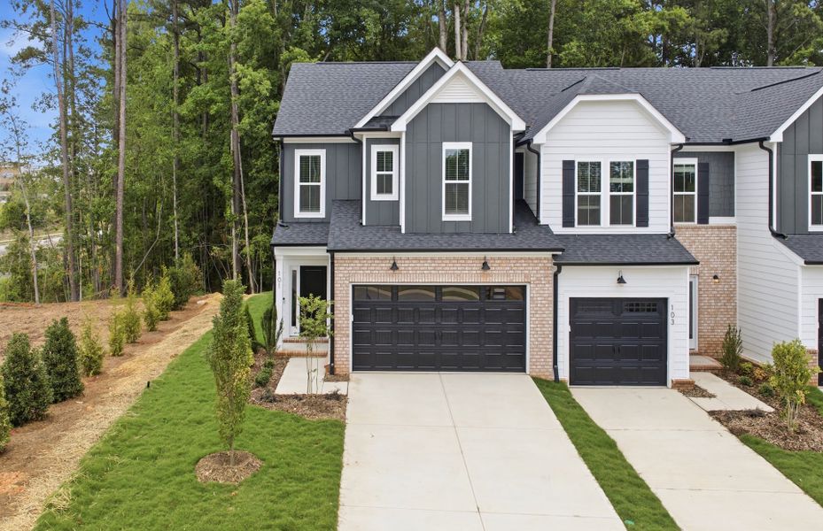 Representative exterior photo of a completed home built from the Hayden by Pulte Homes in Cambria, Garner, NC (Image 21).