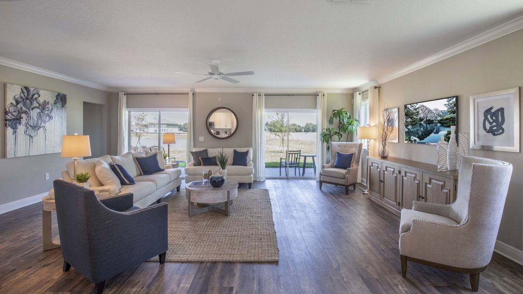 Representative furnished interior of a home built from the Columbus by Maronda Homes in Coastal Communities, Edgewater (Image 12). Representative furnished interior of a home built from the Columbus by Maronda Homes in Coastal Communities, Edgewater (Image 12).