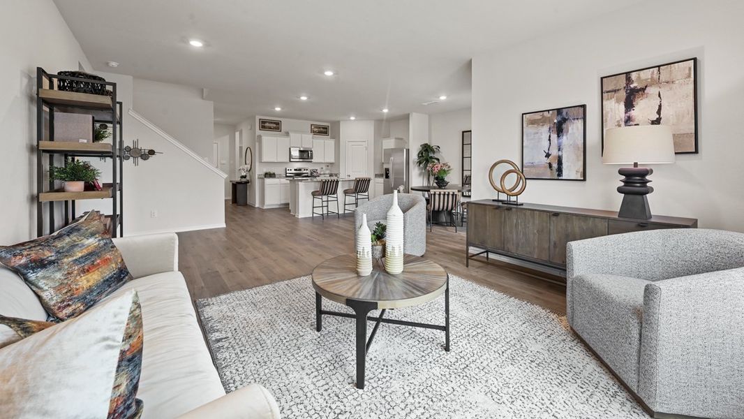 Representative furnished interior of a home built from the Midland by D.R. Horton in Frontier Pointe, Princeton (Image 7).