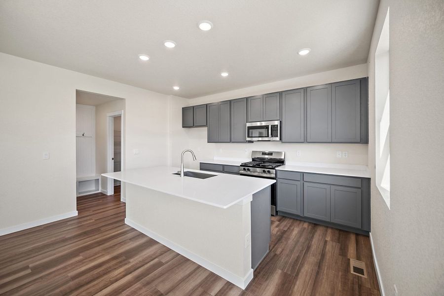 Furnished interior view inside a new home in Aspen Ranch, Fountain (Image 6). Furnished interior view inside a new home in Aspen Ranch, Fountain (Image 6).