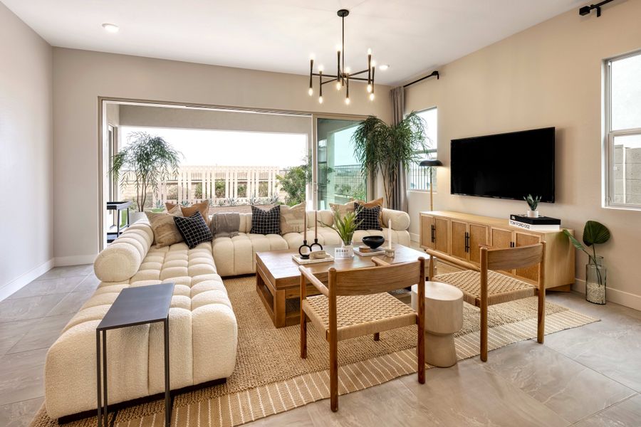 Representative furnished interior of a home built from the Granite Plan 3505 by Tri Pointe Homes in Waterston Central, Gilbert (Image 8).