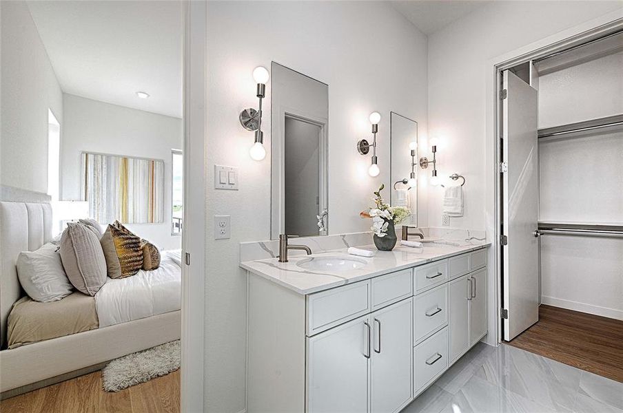 Furnished interior view inside a new home in , Dallas (Image 13).