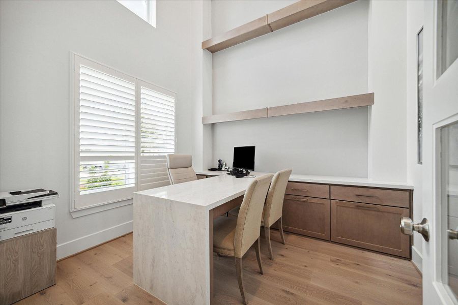 Representative furnished interior of a home built from the The Carter Z by Westin Homes in The Woodlands Hills – 65', Willis (Image 2).