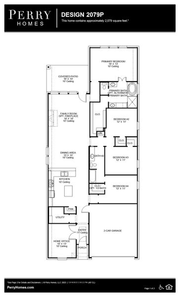 Floor Plan for 2079P