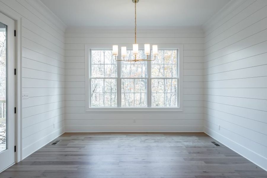 Representative unfurnished interior of a home built from the Carolina B by Riverstone Construction, LLC in Faith View, Ooltewah (Image 32). Representative unfurnished interior of a home built from the Carolina B by Riverstone Construction, LLC in Faith View, Ooltewah (Image 32).