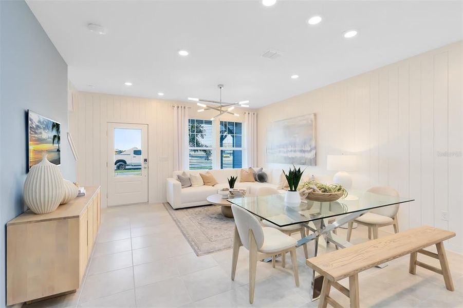 Furnished interior view inside a new home in EverBe, Orlando (Image 7).