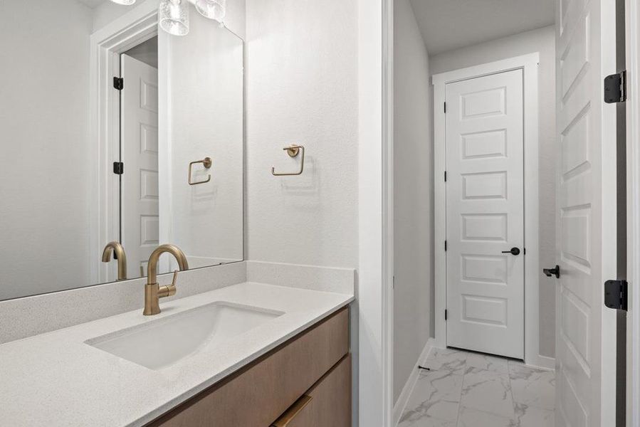 Furnished interior view inside a new home in Lariat, Liberty Hill (Image 12).