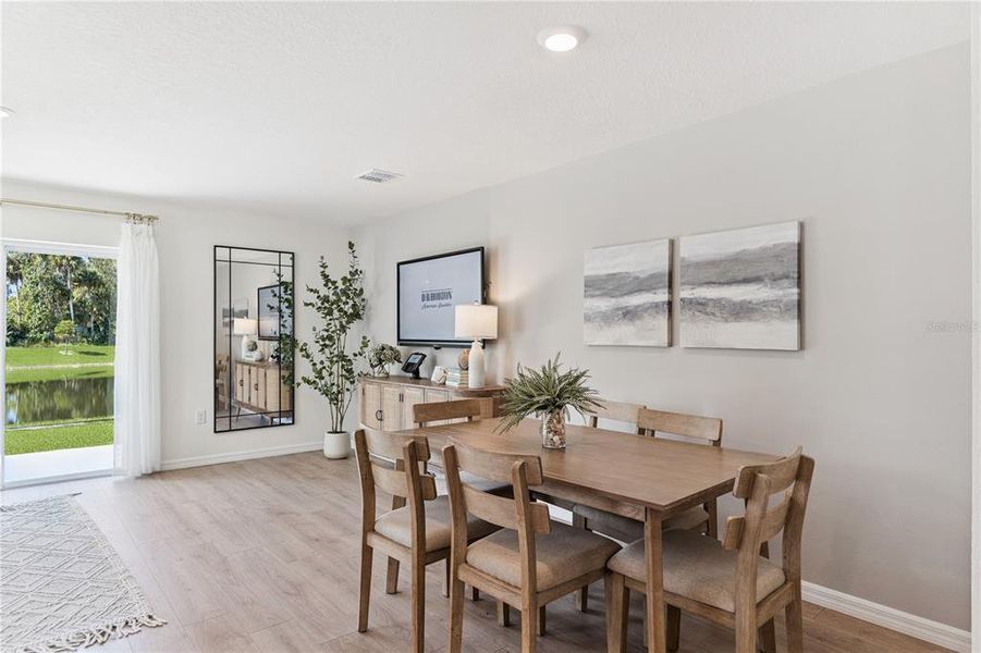 Furnished interior view inside a new home in Sandalwood, New Smyrna Beach (Image 6).