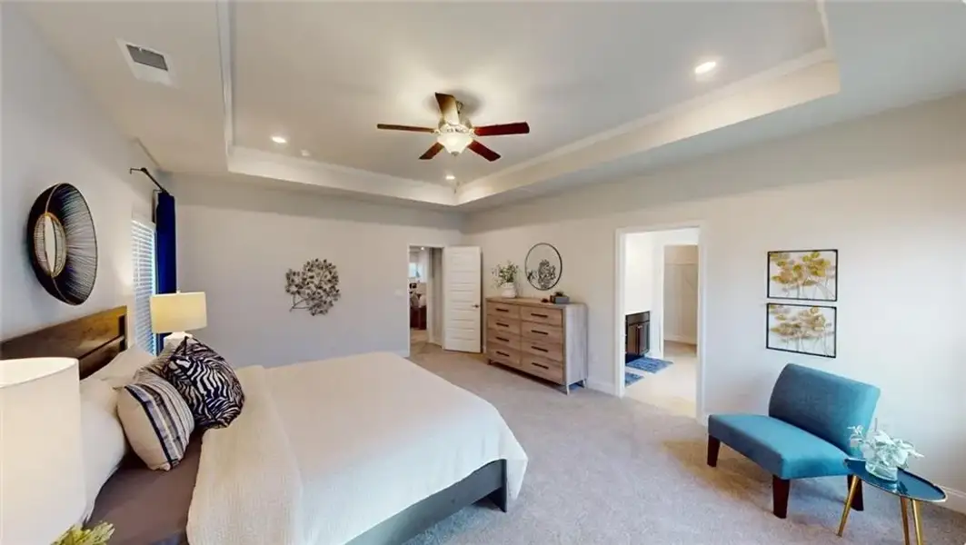 Furnished interior view inside a new home in Mirror Lake at South Harbour, Villa Rica (Image 9).