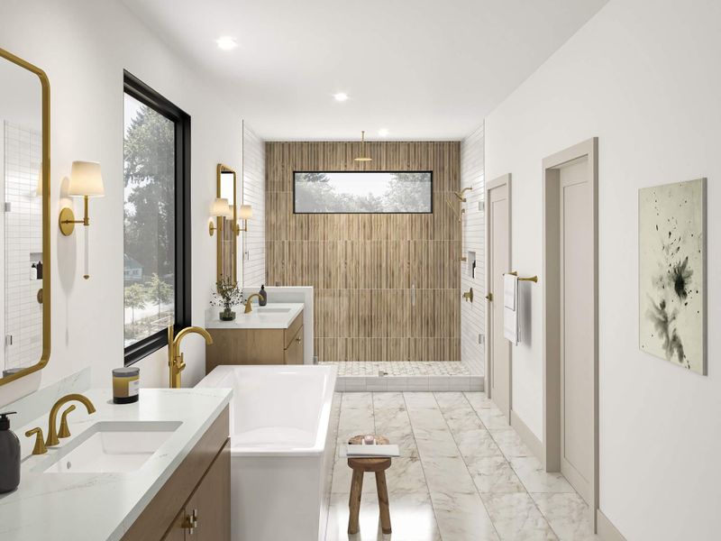 Furnished interior view inside a new home in , Houston (Image 7).