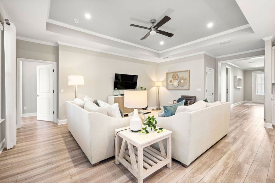 Furnished interior view inside a new home in Sun City Hilton Head, Bluffton (Image 14).