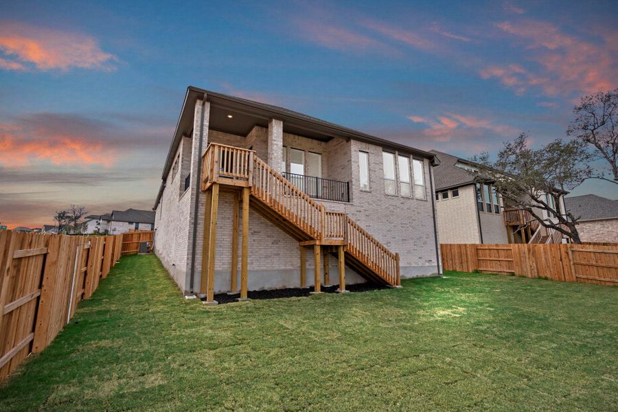 Rear of Home and Private Backyard Rear of Home and Private Backyard