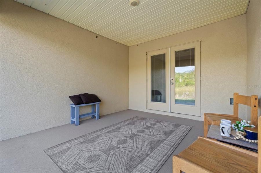 Exterior details and patio area of a home in , Harmony (Image 4).