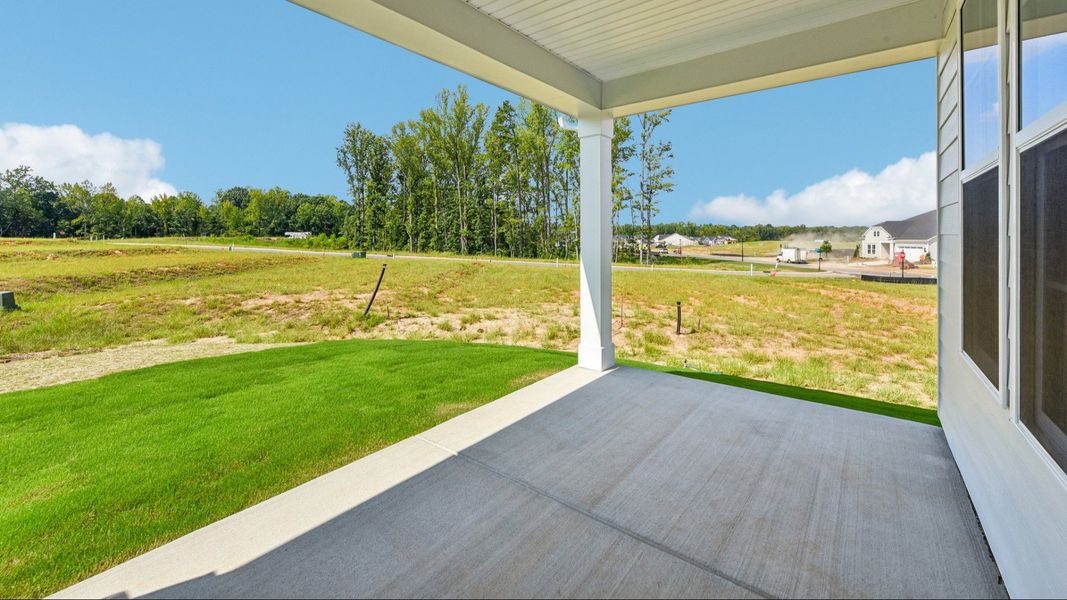 The Awaken Plan by DRB Elevate in Brook Run, Fort Mill SC - Covered Patio