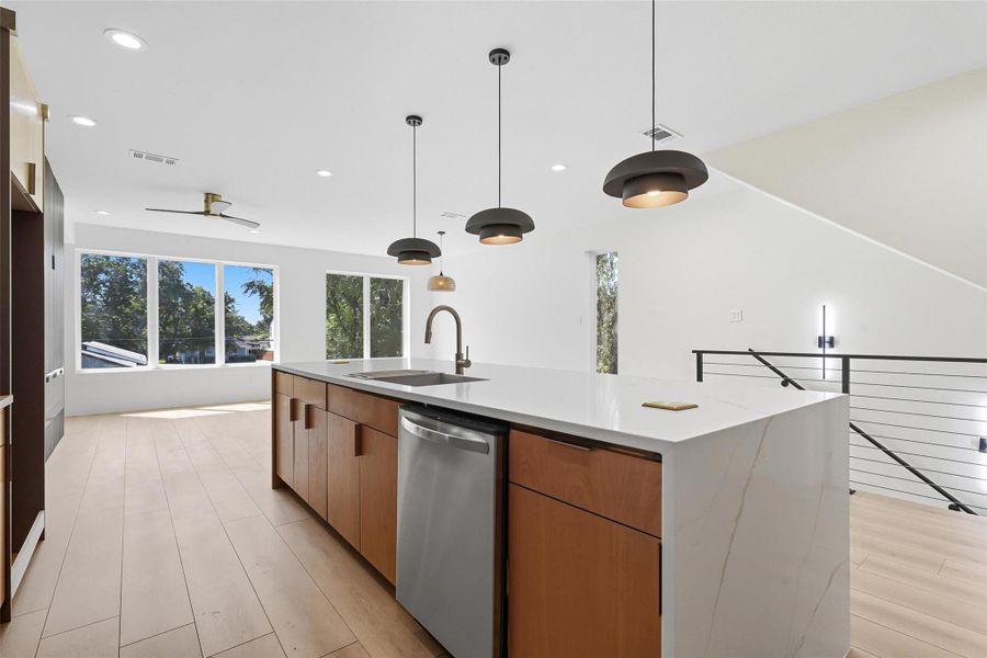 Furnished interior view inside a new home in , Dallas (Image 7).