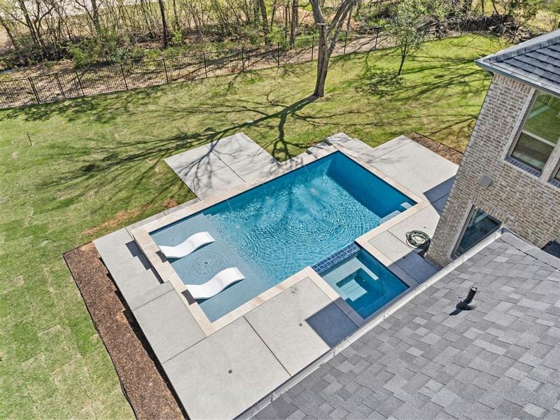 Exterior details and patio area of a home in , Keller (Image 3). Exterior details and patio area of a home in , Keller (Image 3).