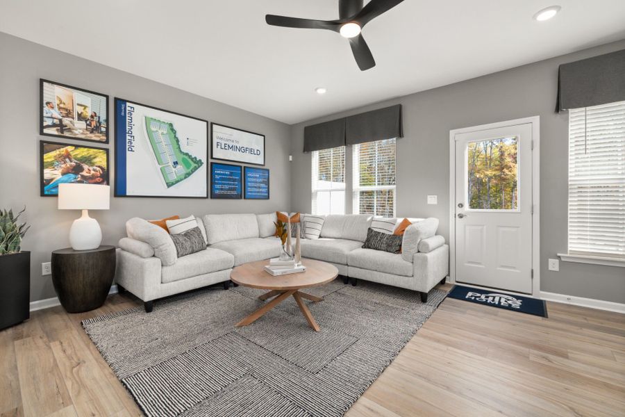 Furnished interior view inside a new home in Flemingfield, Greensboro (Image 24).