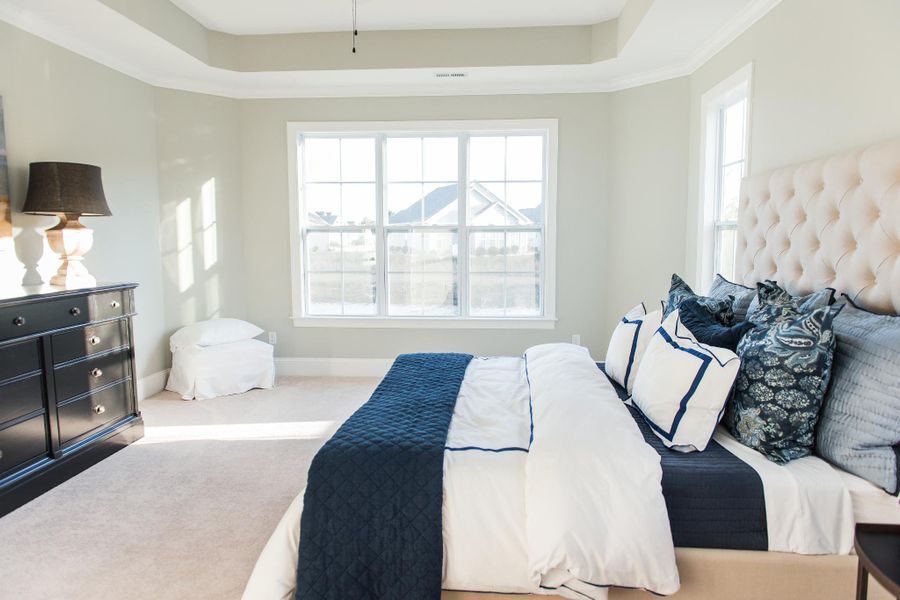 Representative furnished interior of a home built from the Ansley by Bill Clark Homes in The Sanctuary at Sunset Beach, Sunset Beach (Image 30).