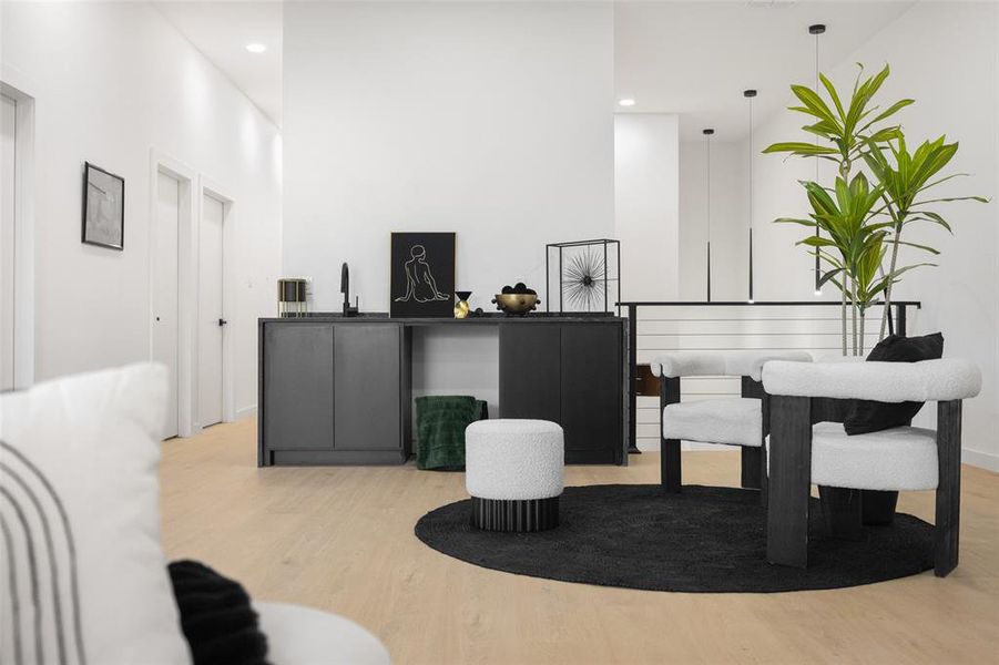 Furnished interior view inside a new home in , Dallas (Image 12).