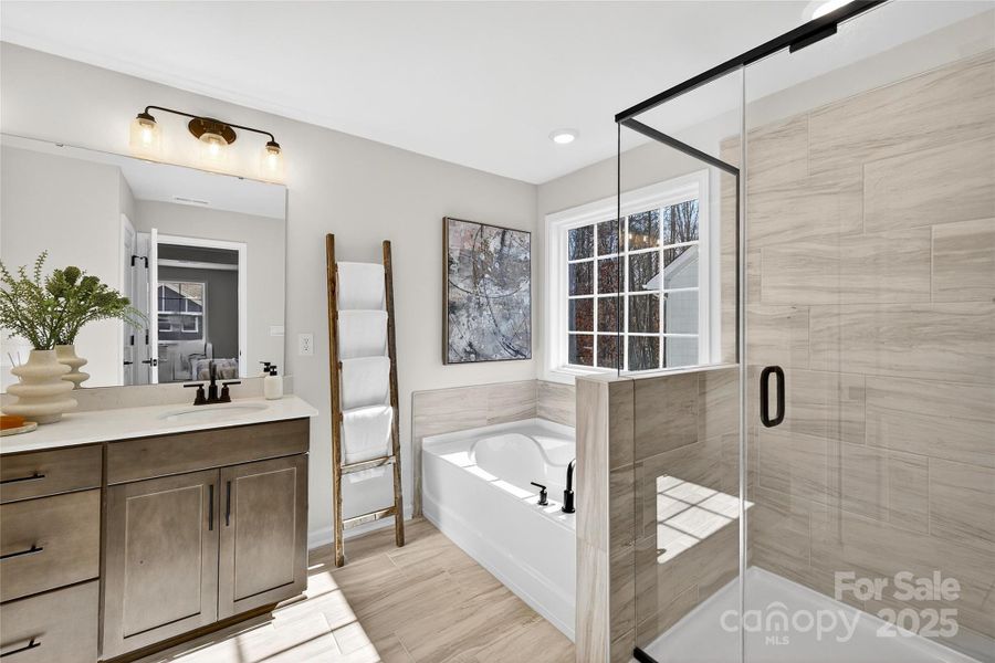 Furnished interior view inside a new home in Falls Cove, Troutman (Image 29).