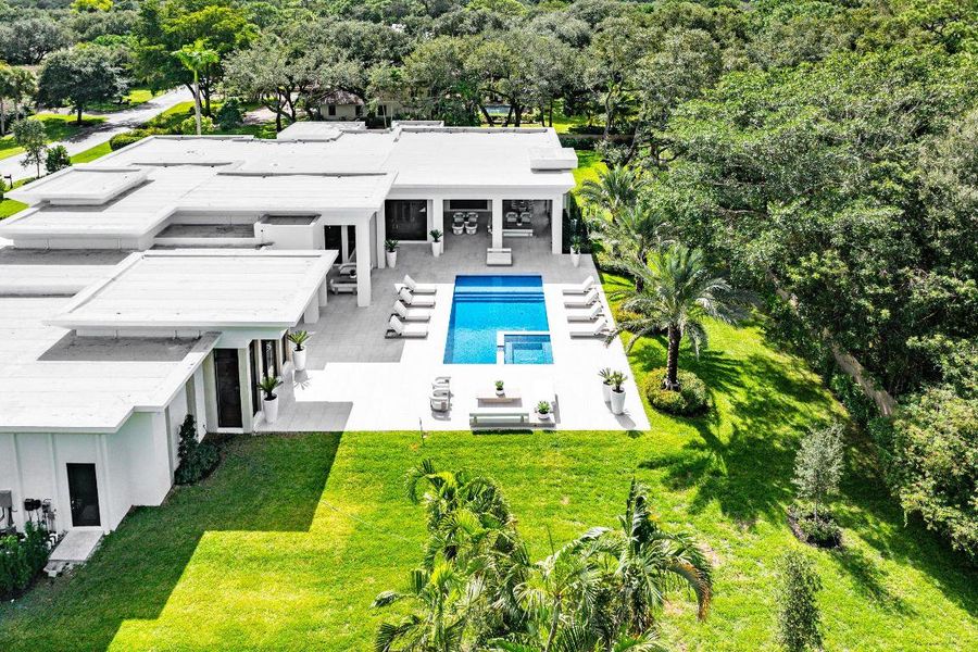 Pool and Yard Aerial