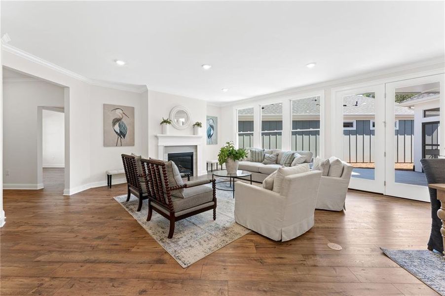 Furnished interior view inside a new home in The Courtyards at Bailey Farms, Dacula (Image 12).