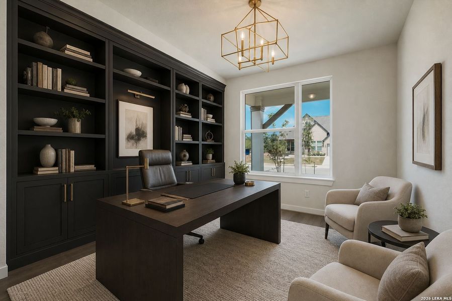 Furnished interior view inside a new home in Foxbrook, Cibolo (Image 7). Furnished interior view inside a new home in Foxbrook, Cibolo (Image 7).