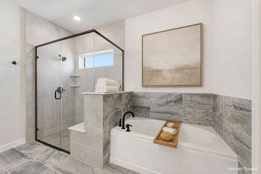 Furnished interior view inside a new home in Willow Grove Single-Family Homes, Melissa (Image 17).