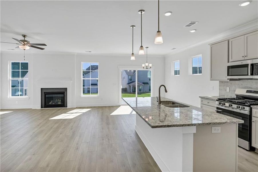Furnished interior view inside a new home in Villas at Dawsonville, Dawsonville (Image 16).