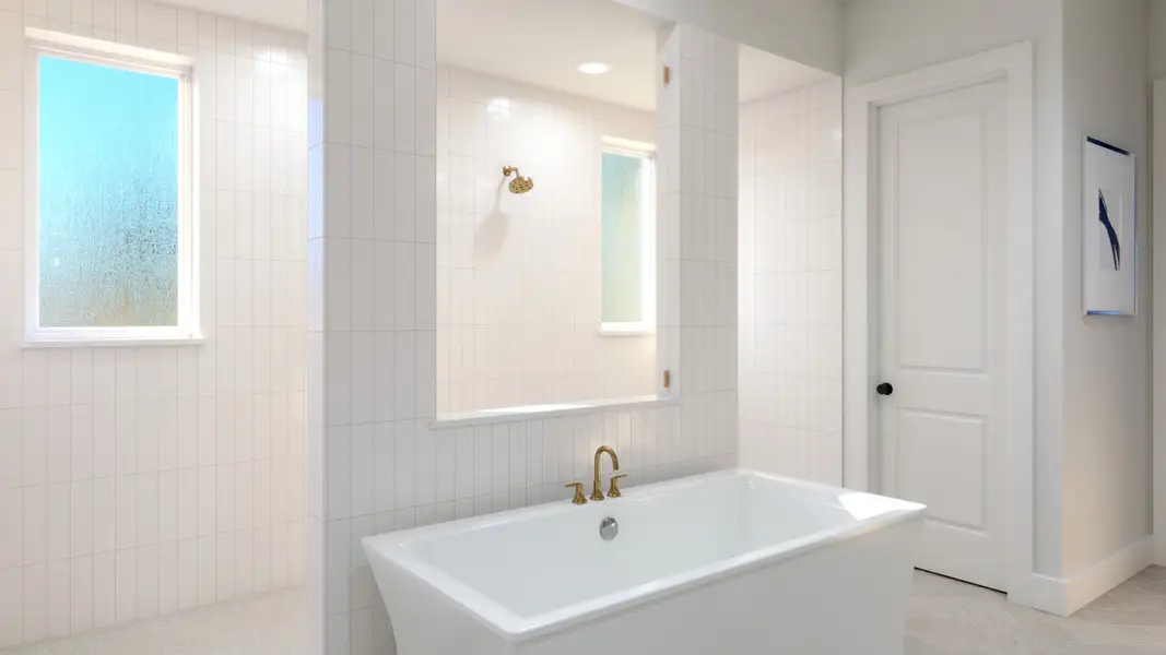 Representative furnished interior of a home built from the Ashland III by Southgate Homes in Eliana, McKinney (Image 13).