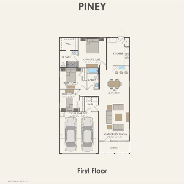 2D floor plan layout for the Piney by Centex in Ashford Crossing, Princeton, TX (Image 1). 2D floor plan layout for the Piney by Centex in Ashford Crossing, Princeton, TX (Image 1).