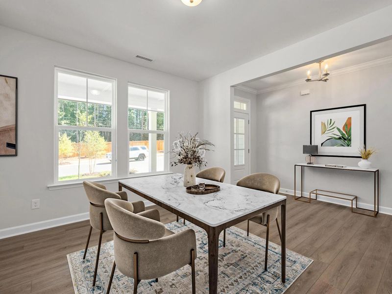 Furnished interior view inside a new home in Sage on North Main, Wake Forest (Image 5).