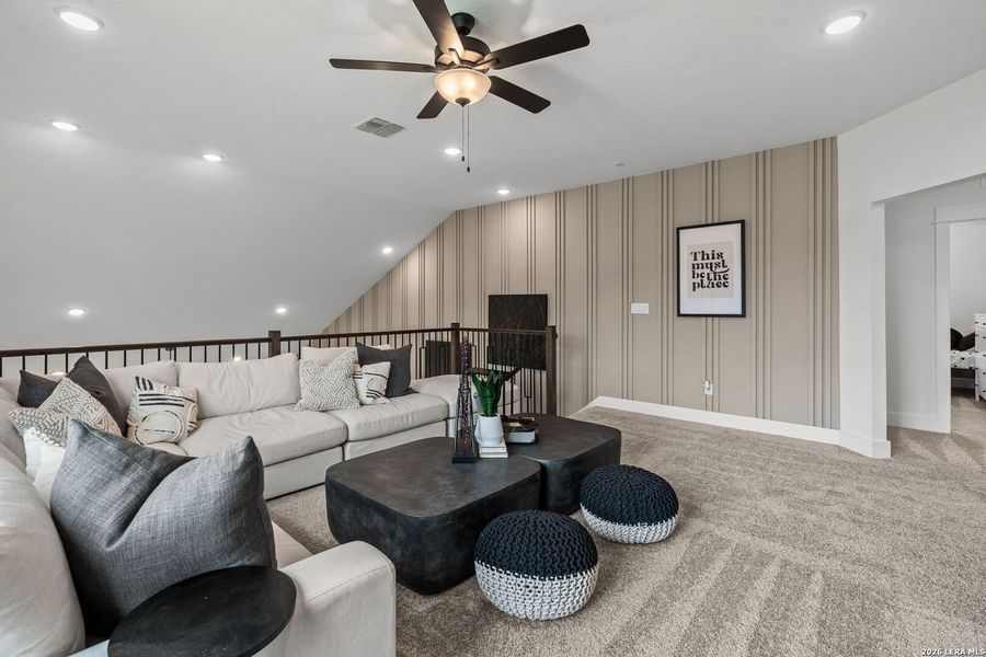 Furnished interior view inside a new home in Bison Ridge, San Antonio (Image 35).