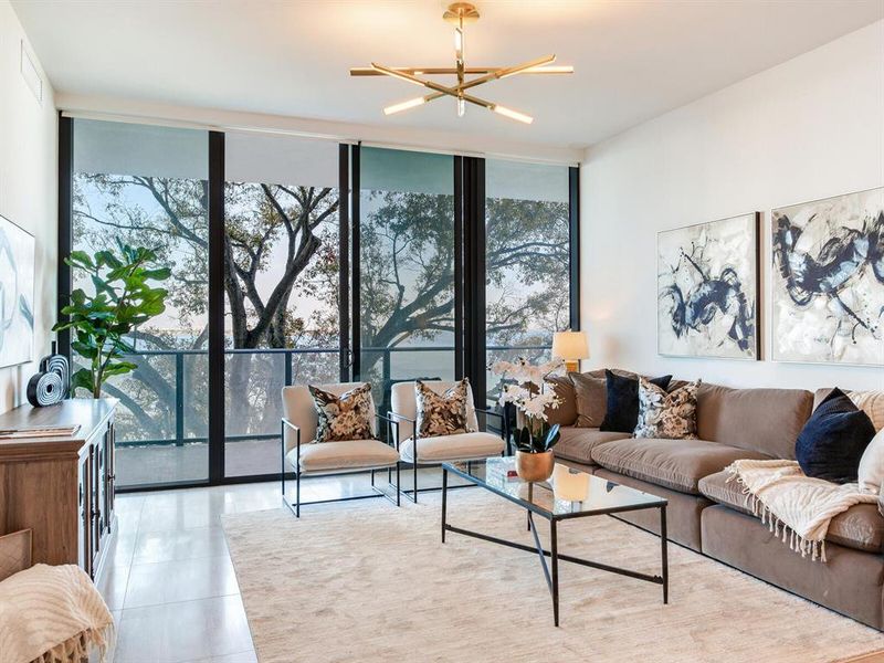Furnished interior view inside a new home in , Tampa (Image 56).